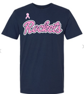 RHS Vball Pink Out Tshirt - Navy Shirt
