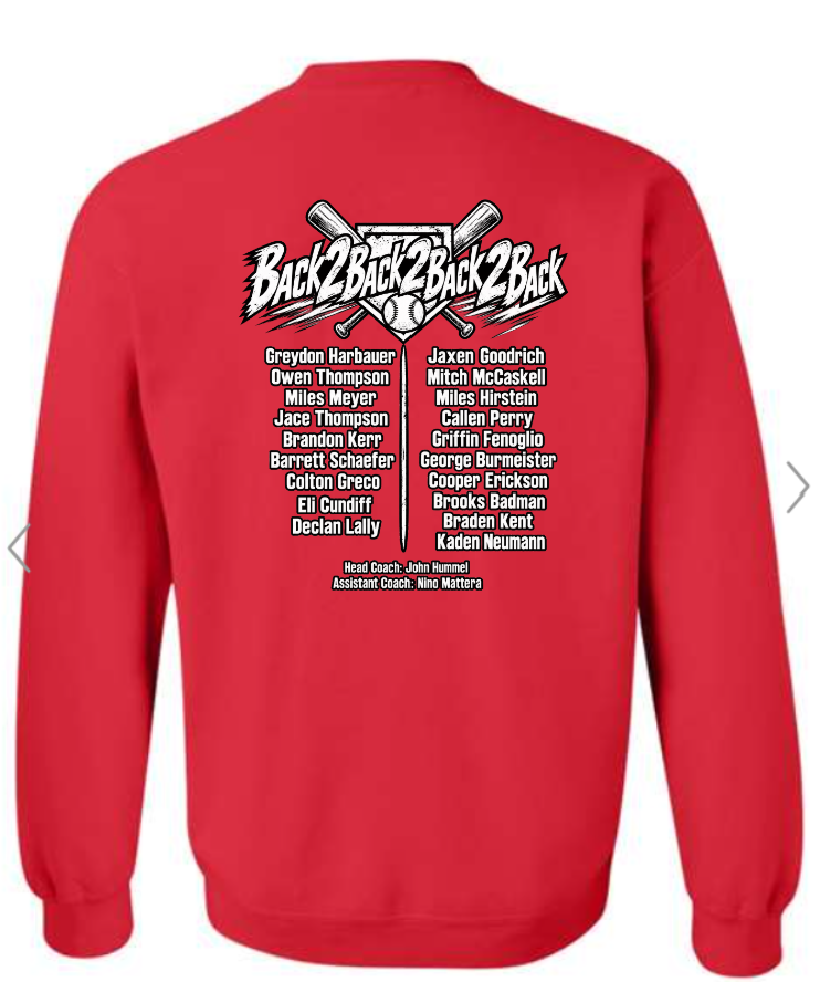 GMS Baseball State Bound - Crewneck Sweatshirt