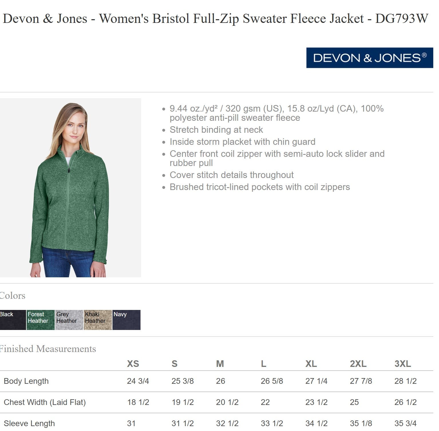 Zip Up - WOMENS Fit, Pocket Logo image 5