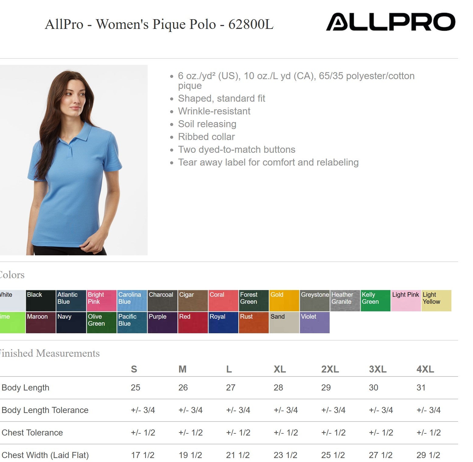 Women's Polo - Pocket logo image 7