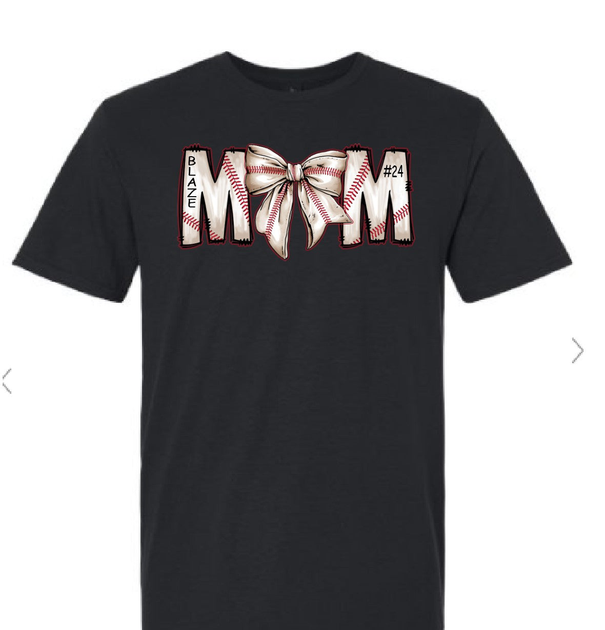 Baseball Mom Bow