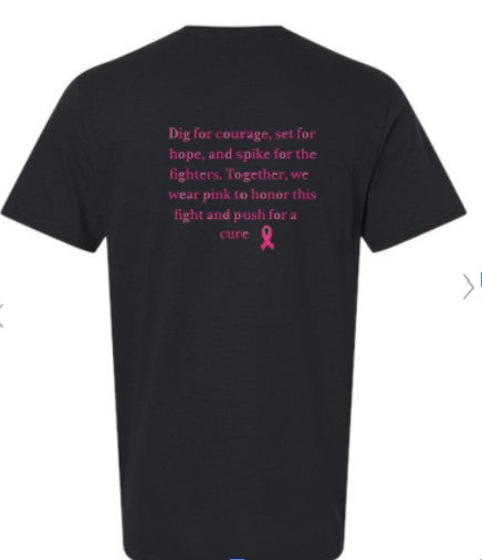 BLACK pink out Tshirt