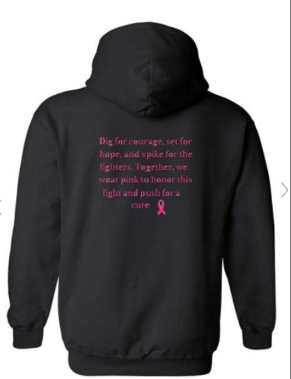 BLACK Pink out Hoodie Sweatshirt