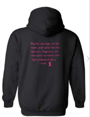 BLACK Pink out Hoodie Sweatshirt