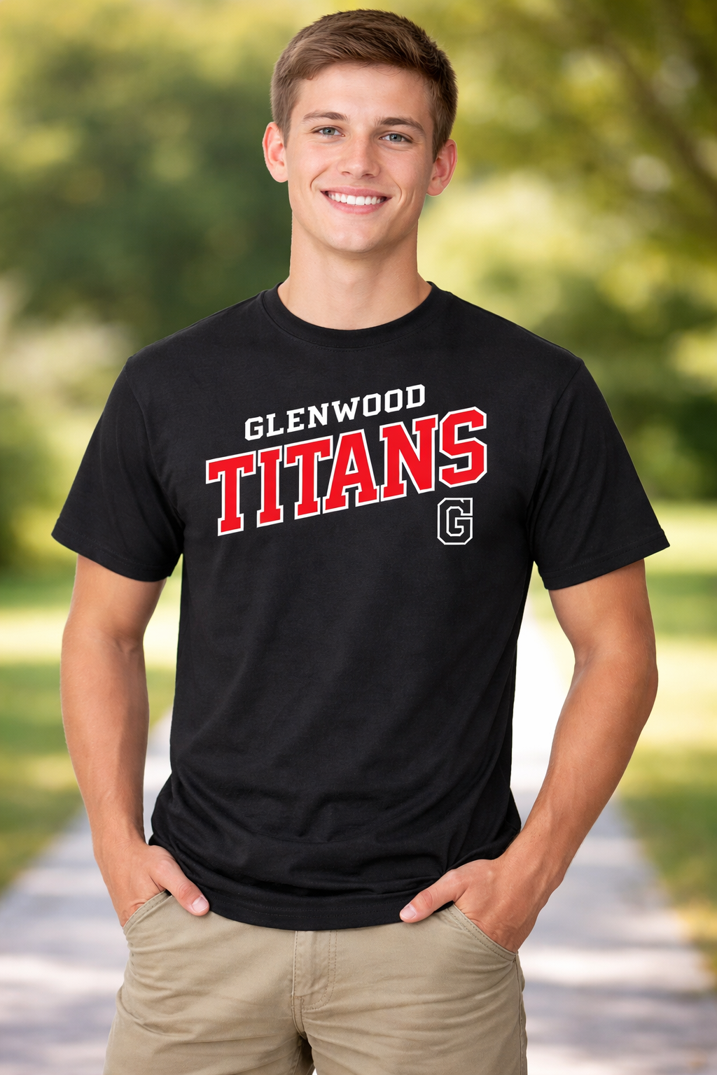Titans Diagonal Logo Black