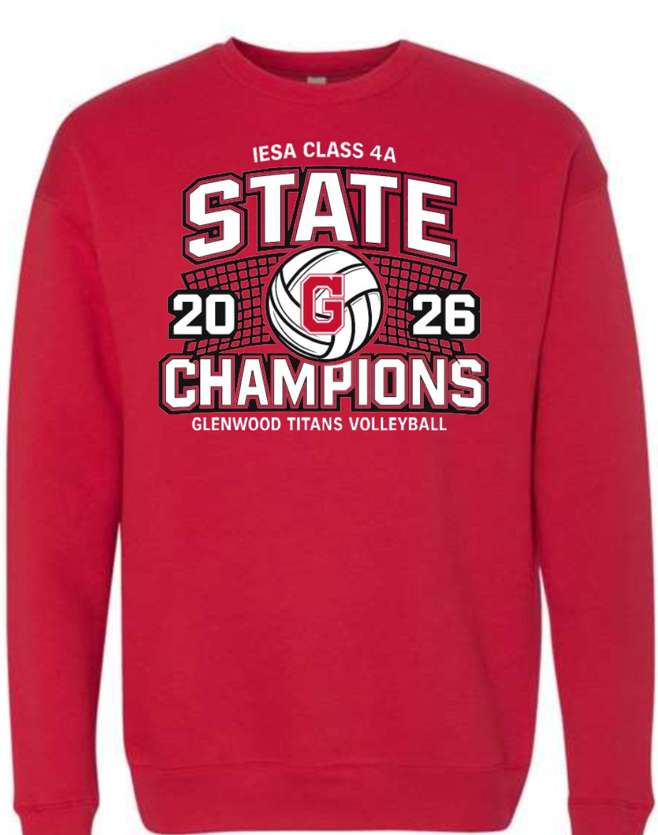 GMS Volleyball State Champions - Crewneck Sweatshirt
