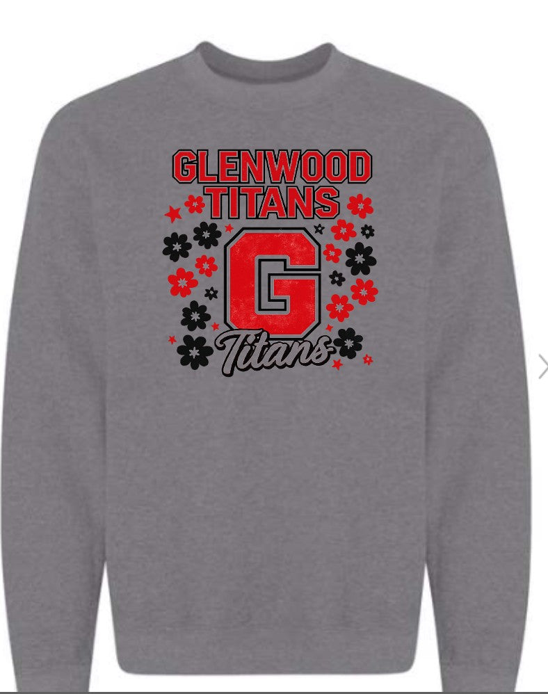 Titan Flowers Graphite Grey
