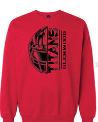 Football Helmet Shirt - Red apparel