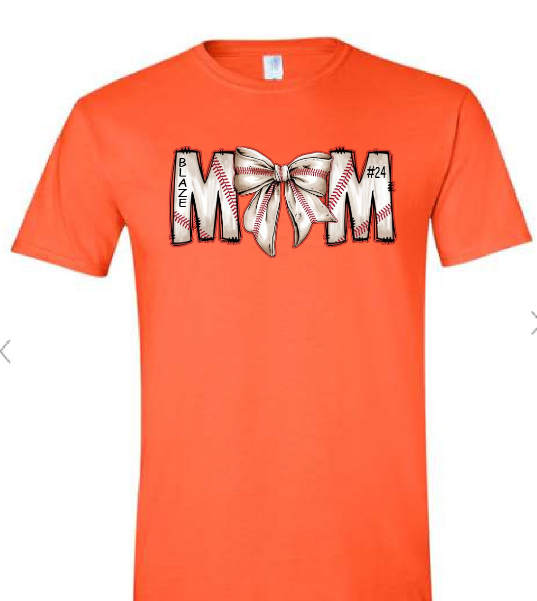 Baseball Mom Bow