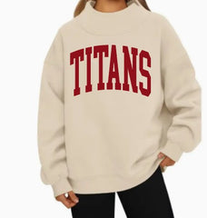 Oversized Mock Neck
