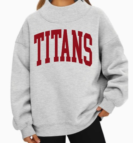 Oversized Mock Neck
