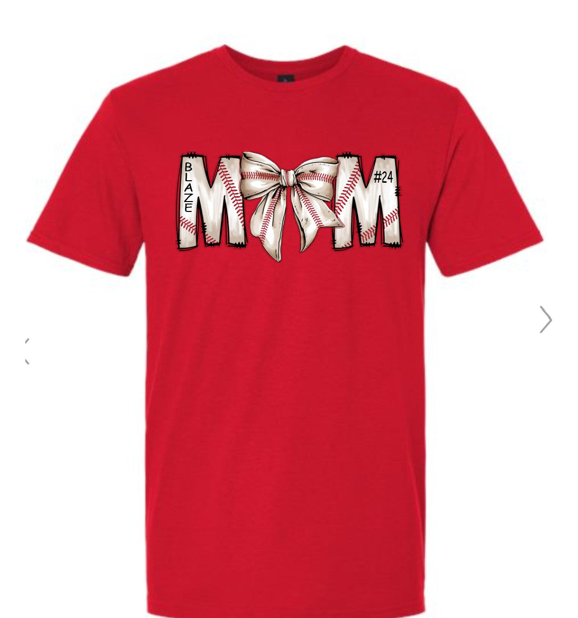 Baseball Mom Bow