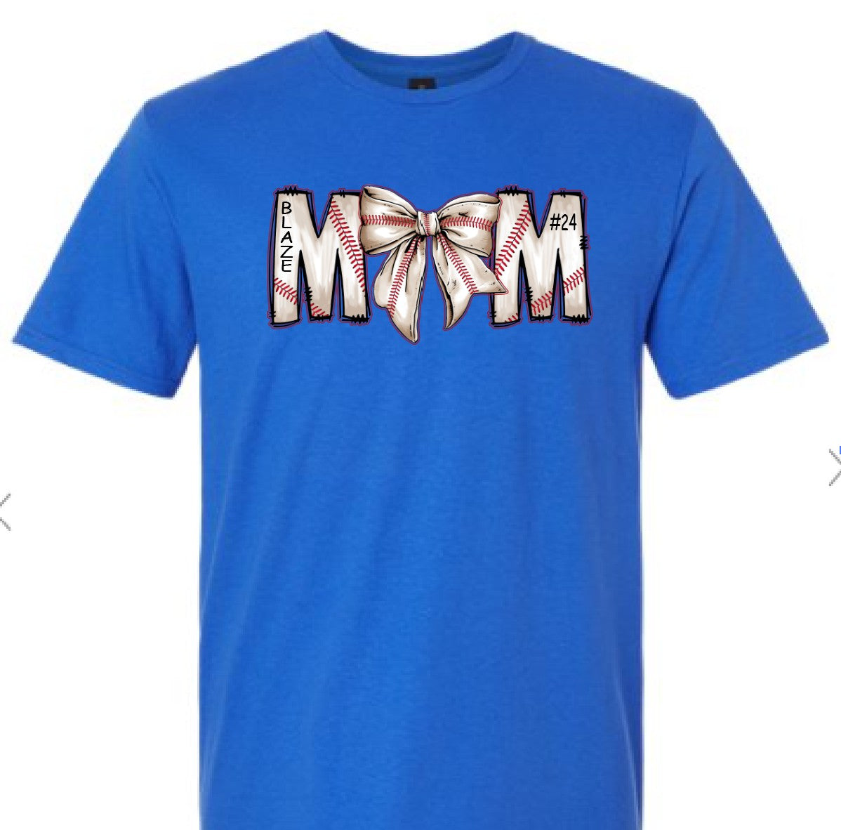 Baseball Mom Bow
