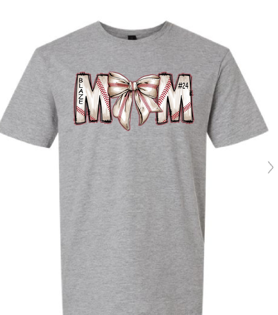 Baseball Mom Bow