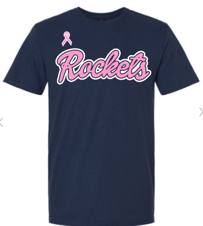 RHS Vball Pink Out Tshirt - Navy Shirt