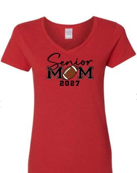 Senior Football Women's Cut VNeck Tshirt