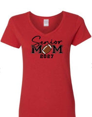 Senior Football Women's Cut VNeck Tshirt