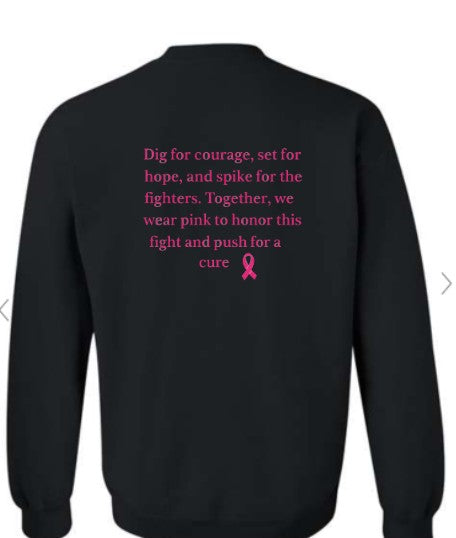 BLACK Pink out Crewneck Sweatshirt