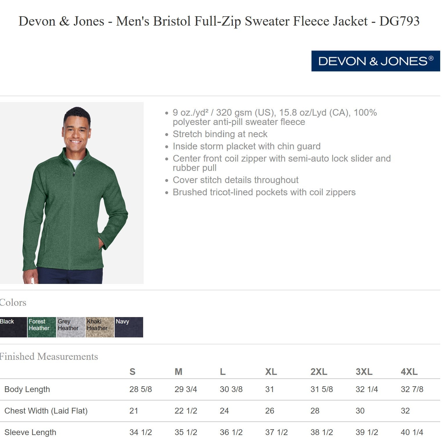 Zip Up - MENS Fit, Pocket Logo image 5