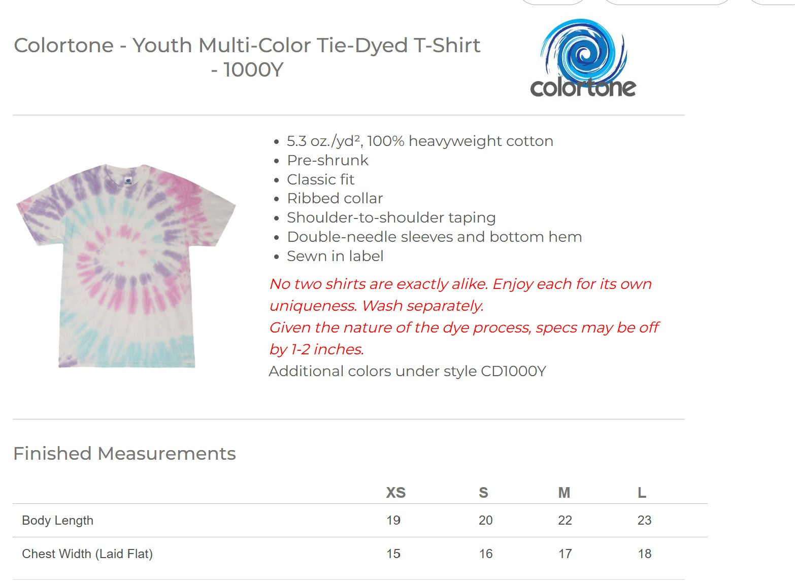 Tie Dye Tshirt