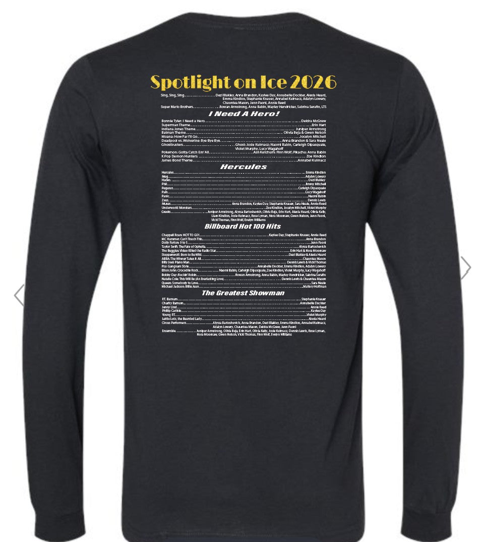 Spotlight on Ice LONG SLEEVE tshirt